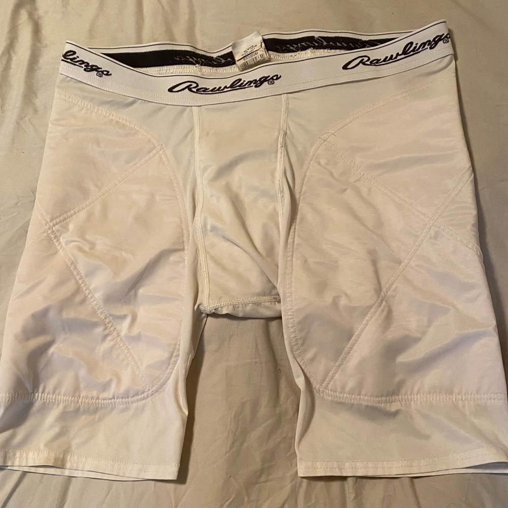 Mens L Rawlings Padded Compression Shorts L